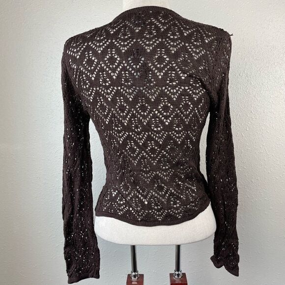 NWT Luciano Dante Silk Blend loose Kint Cardigan Sweater Tip Size M - Picture 5 of 6